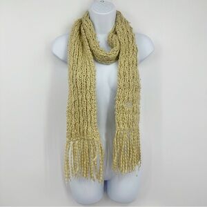 Vintage Y2K Roxy Fringe Scarf Whimsical Early 2000s Boho